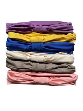 NWT 6 Pack Stretchy Assorted Colored Head Bands